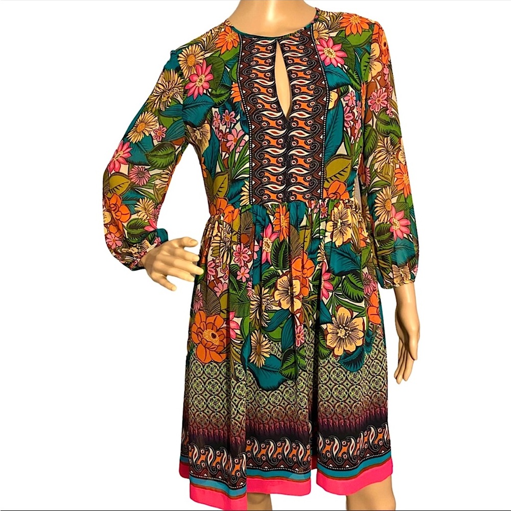 DONNA MORGAN  | BOHO FLORAL DRESS  SZ 6